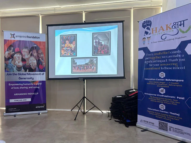 CSR donation NGO in Ahmedabad – Shaksham Foundation corporate event