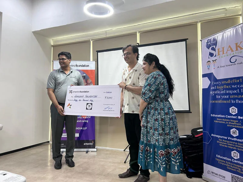 CSR donation NGO in Ahmedabad – Shaksham Foundation corporate event