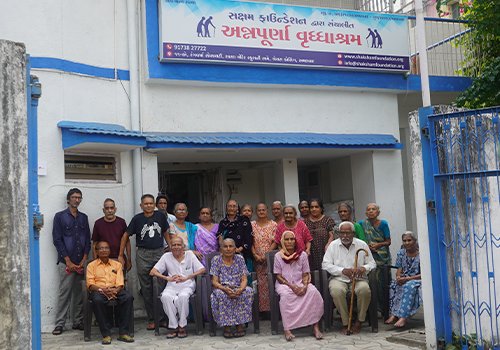 CSR donation for Old Age Support Ahmedabad